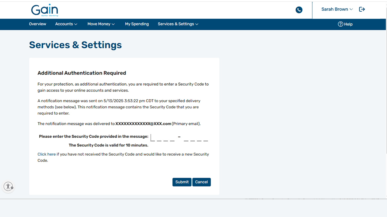 Advanced Online Banking - Registration Guide - Step 5
