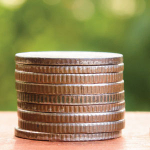 Coin stacked