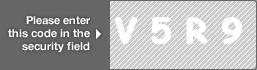 captcha code for visual authentication  letter V number 5 letter R number 9