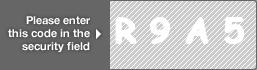 captcha code for visual authentication  letter R number 9 letter A number 5