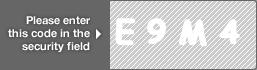 captcha code for visual authentication  letter E number 9 letter M number 4