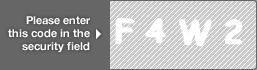 captcha code for visual authentication  letter F number 4 letter W number 2