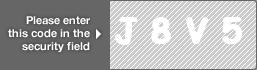 captcha code for visual authentication  letter J number 8 letter V number 5