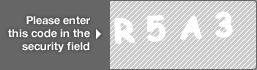 captcha code for visual authentication  letter R number 5 letter A number 3