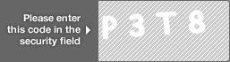 captcha code for visual authentication  letter P number 3 letter T number 8