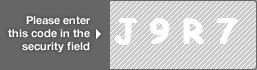 captcha code for visual authentication  letter J number 9 letter R number 7