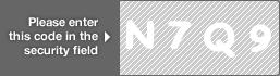 captcha code for visual authentication  letter N number 7 letter Q number 9