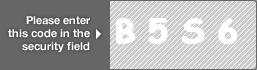 captcha code for visual authentication  letter B number 5 letter S number 6