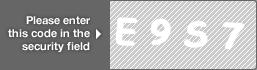 captcha code for visual authentication  letter E number 9 letter S number 7