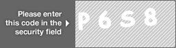 captcha code for visual authentication  letter P number 6 letter S number 8